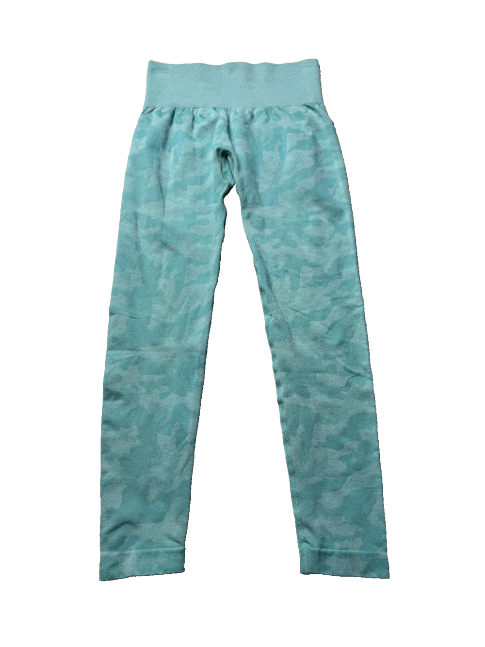 NVGTN Leggings Womens Medium Blue Camo High Rise Seamless Yoga Gym Stretch Pants